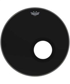 עור חיצוני לתוף בס רמו -"REMO P3-1020-ES-DM POWERSTROKE P3 Ebony Dynamo Port 20