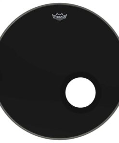 עור חיצוני לתוף בס רמו -"REMO P3-1024-ES-DM POWERSTROKE P3 Ebony Dynamo Port 24