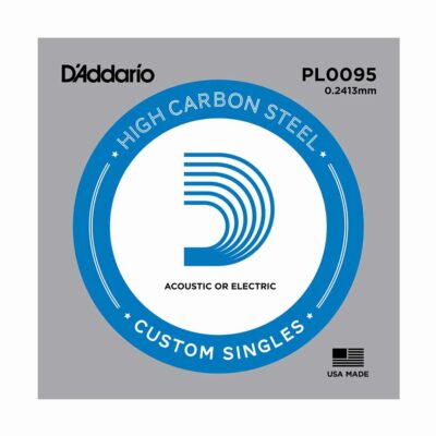 מיתר בודד לגיטרה דדריו - Daddario PL0095 Plain Steel Single - 0095