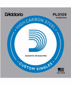 מיתר בודד לגיטרה דדריו - Daddario PL0105 Plain Steel Single - 0.105