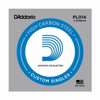 מיתר בודד לגיטרה דדריו - Daddario PL014 Plain Steel Single - 014