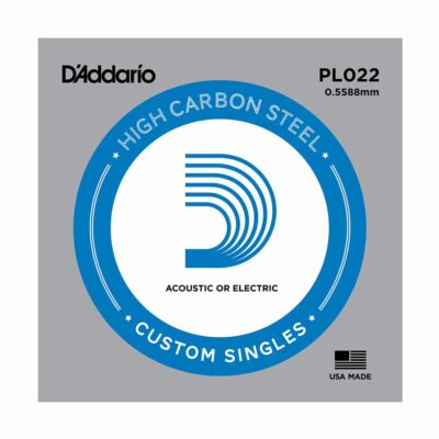מיתר בודד לגיטרה דדריו - Daddario PL022 Plain Steel Single - 022