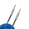 כבל כחול מקורזל לגיטרה 9m דדריו - Daddario PW-CDG-30BU Planet Waves Blue Coiled Instrument Cable - 30