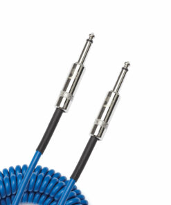 כבל כחול מקורזל לגיטרה 9m דדריו - Daddario PW-CDG-30BU Planet Waves Blue Coiled Instrument Cable - 30