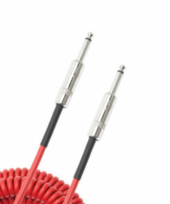 כבל אדום מקורזל לגיטרה 9m דדריו - Daddario PW-CDG-30RD Planet Waves Red Coiled Instrument Cable - 30