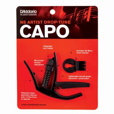 קאפו דרופ לגיטרה חשמלית/אקוסטית - Daddario Planet Waves PW-CP-15 Drop Tune Capo
