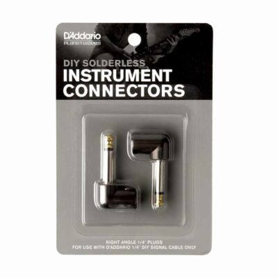 שני מחברי PL זווית ללא צורך בהלחמה דדריו - Daddario PW-GRAP-2 Instrument Connectors