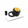 כפתור חוגה ננעל שחור וזהב גדול דדריו - Daddario Planet Waves PW-LNL-01BG Locknob, Large Black And Gold Plastic Knob