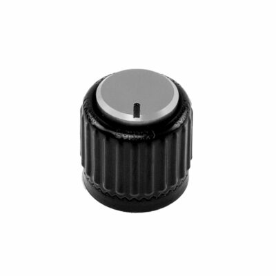 ⁦כפתור חוגה ננעל שחור וכסף גדול דדריו - Daddario Planet Waves PW-LNL-01BS Locknob, Large Black And Silver Plastic Knob⁩ – תמונה ⁦2⁩