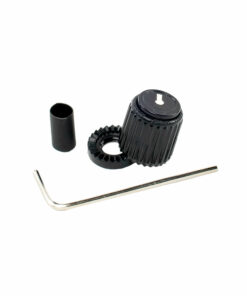 כפתור חוגה ננעל שחור קטן דדריו - Daddario Planet Waves PW-LNS-01B Locknob, Small Black Plastic Knob