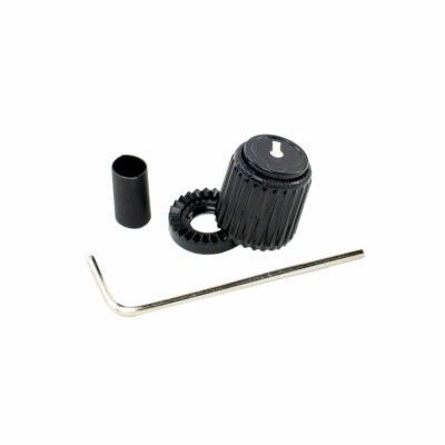 כפתור חוגה ננעל שחור קטן דדריו - Daddario Planet Waves PW-LNS-01B Locknob, Small Black Plastic Knob