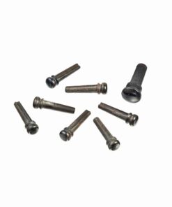 פינים לגיטרה אקוסטית אבוני דדריו - Daddario Planet Waves PWPS1 Ebony Bridge Pins with End Pin Set