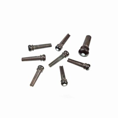פינים לגיטרה אקוסטית אבוני פנינה דדריו - Daddario Planet Waves PWPS3 Ebony Pearl Inlay Bridge Pins with End Pin Set