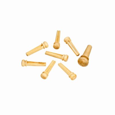 פינים מעץ לגיטרה אקוסטית דדריו - Daddario Planet Waves PWPS6 Boxwood Bridge Pins with End Pin Set