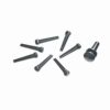 פינים פלסטיק שחור לגיטרה אקוסטית דדריו - Daddario Planet Waves PWPS9 Black Plastic Bridge Pins with End Pin Set