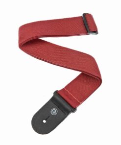 רצועה אדומה לגיטרה דדריו - Daddario PWS101 Planet Waves , Polypropylene Red Strap