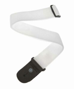 רצועה לבנה לגיטרה דדריו - Daddario PWS108 Planet Waves , Polypropylene White Strap