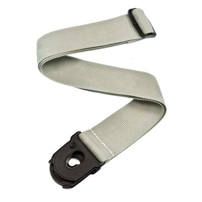 רצועה כסופה עם נועלים לגיטרה דדריו - Daddario PWSPL205 Planet Waves , Planet Lock Silver Strap