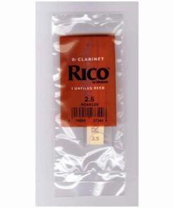 עלה בודד לקלרינט סי במול מס' 2.5 ריקו -  Rico RCA0125 Bb Clarinet 2.5 Single Reed