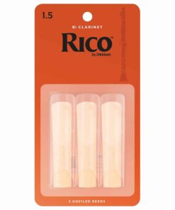3 עלים לקלרינט סי במול מס' 1.5 ריקו -  Rico RCA0315 Bb Clarinet 1.5 Reeds 3Pack