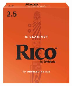10 עלים לקלרינט סי במול מס' 2.5 ריקו -  Rico RCA1025 Bb Clarinet 2.5 Reeds 10Pack
