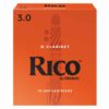 10 עלים לקלרינט סי במול מס' 3.0 ריקו -  Rico RCA1030 Bb Clarinet 3.0 Reeds 10Pack
