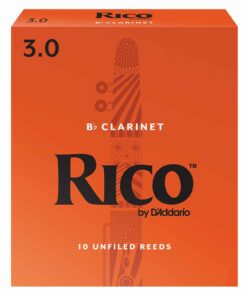 10 עלים לקלרינט סי במול מס' 3.0 ריקו -  Rico RCA1030 Bb Clarinet 3.0 Reeds 10Pack