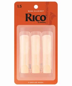 3 עלים לקלרינט בס מס' 1.5 ריקו -  Rico REA0315 Bass Clarinet 1.5 Reeds 3Pack