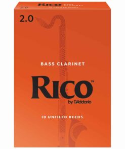 10 עלים לקלרינט בס מס' 2.0 ריקו -  Rico REA1020 Bass Clarinet 2.0 Reeds 10Pack