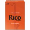 10 עלים לקלרינט בס מס' 2.5 ריקו -  Rico REA1025 Bass Clarinet 2.5 Reeds 10Pack