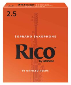 10 עלים לסקסופון סופרן מס' 2.5 ריקו -  Rico RIA1025 Soprano Saxophone 2.5 Reeds 10Pack