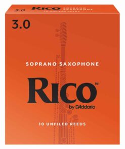 10 עלים לסקסופון סופרן מס' 3.0 ריקו -  Rico RIA1030 Soprano Saxophone 3.0 Reeds 10Pack