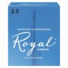 10 עלים לסקסופון סופרן מס' 2.5 רויאל -  Royal RIB1025 Soprano Saxophone 2.5 Reeds 10Pack