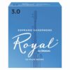 10 עלים לסקסופון סופרן מס' 3.0 רויאל -  Royal RIB1030 Soprano Saxophone 3.0 Reeds 10Pack
