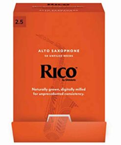 50 עלים לסקסופון אלט מס' 2.5 ריקו -  Rico RJA0125-B50 Alto Saxophone 2.5 Reeds 50Pack