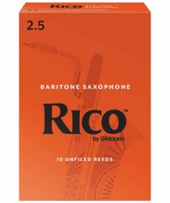 10 עלים לסקסופון בריטון מס' 2.5 ריקו -  Rico RLA1025 Baritone Saxophone 2.5 Reeds 10Pack