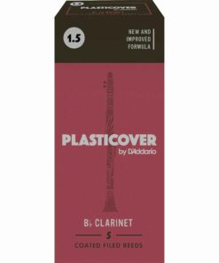 5 עלים לקלרינט סי במול מצופים פלסטיק מס' 1.5 -  Plasticover RRP05BCL150 Bb Clarinet 1.5 Plastic Coated Reeds 5Pack