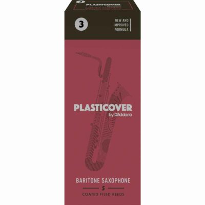 5 עלים לסקסופון בריטון מצופים פלסטיק מס' 3.0 - Plasticover RRP05BSX300 Baritone Saxophone 3.0 Plastic Coated Reeds 5Pack