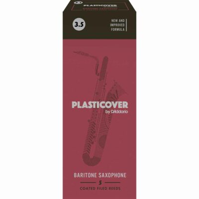 5 עלים לסקסופון בריטון מצופים פלסטיק מס' 3.5 - Plasticover RRP05BSX350 Baritone Saxophone 3.5 Plastic Coated Reeds 5Pack 5