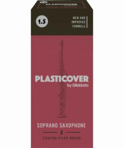 5 עלים לסקסופון סופרן מצופים פלסטיק מס' 1.5 -  Plasticover RRP05SSX150 Soprano Saxophone 1.5 Plastic Coated Reeds 5Pack