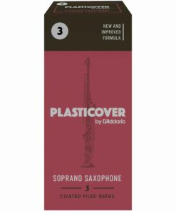 5 עלים לסקסופון סופרן מצופים פלסטיק מס' 3.0 -  Plasticover RRP05SSX300 Soprano Saxophone 3.0 Plastic Coated Reeds 5Pack