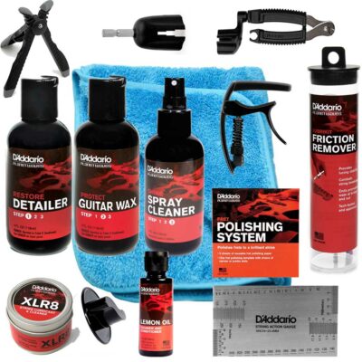 מארז כלים ותכשירים שלם לסטאפיסטים - Guitar Tech Essential Tool Pack