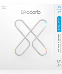 מיתרים לגיטרה אקוסטית 12 מיתרים דדריו - 10-47 - Daddario XSAPB1047-12 XS Coated Phosphor Bronze 12String Guitar Strings