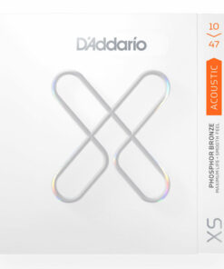 מיתרים לגיטרה אקוסטית דדריו - 10-47 - Daddario XSAPB1047 XS Coated Phosphor Bronze Guitar Strings