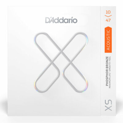 מיתרים לגיטרה אקוסטית דדריו - 10-47 - Daddario XSAPB1047 XS Coated Phosphor Bronze Guitar Strings