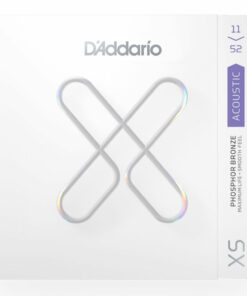 מיתרים לגיטרה אקוסטית דדריו - 11-52 - Daddario XSAPB1152 XS Coated Phosphor Bronze Guitar Strings
