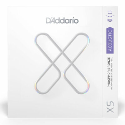 מיתרים לגיטרה אקוסטית דדריו - 11-52 - Daddario XSAPB1152 XS Coated Phosphor Bronze Guitar Strings