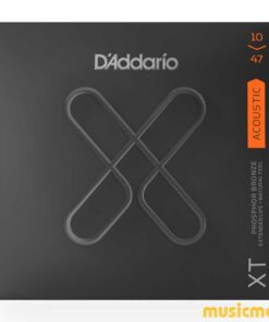 מיתרים לגיטרה אקוסטית דדריו - 10-47 - Daddario XTAPB1047 Coated Phosphor Bronze Guitar Strings