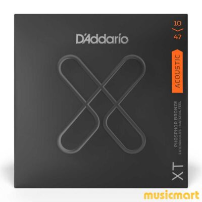 מיתרים לגיטרה אקוסטית דדריו - 10-47 - Daddario XTAPB1047 Coated Phosphor Bronze Guitar Strings
