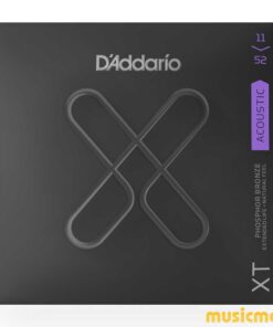 מיתרים לגיטרה אקוסטית דדריו - 11-52 - Daddario XTAPB1152 Coated Phosphor Bronze Guitar Strings